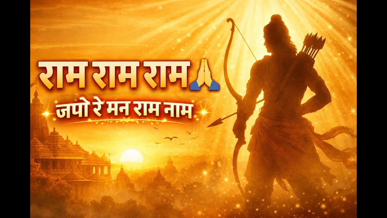 राम राम राम 🙏 | जपो रे मन राम नाम | Powerful Ram Bhajan 2026 | Latest Bhakti Song
