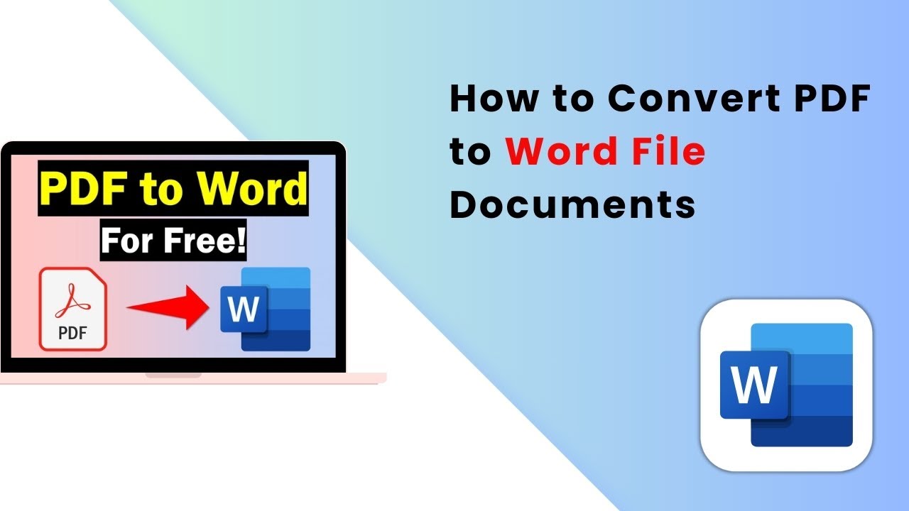 How to Convert PDF to Word | Change PDF File to Word Document - Full ...