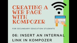 06 Insert an internal link in Kompozer