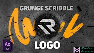 Videohive Grunge Scribble Logo » free after effects templates