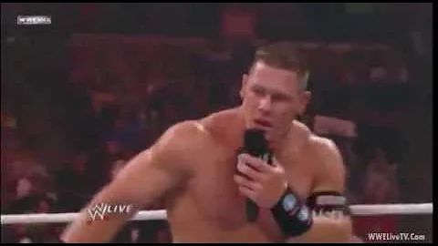WWE RAW 10/24/11 - John Cena Chooses Rock As His Partner At Survivor Series 2011