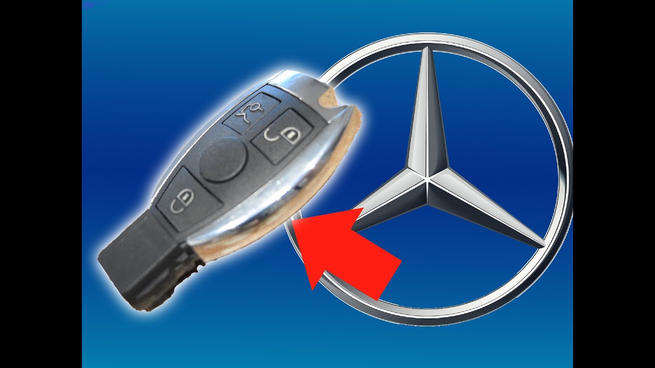 Mercedes Schlüssel Batteriewechsel. 🆗 Batterie im Autoschlüssel selber  wechseln 