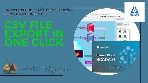 Step-by-step guide on how to export CSV file in Haiwell SCADA