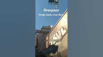 Bridge Smoke from Short/ CS2 Nades/ #shorts #cs2 #overpass #bridge #nades #new #axcept_21