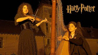 Harry Potter Theme - Harp &amp; Violin Cover by Jenlisisters