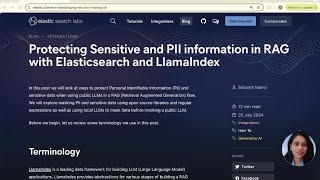 How to Protect Sensitive and PII Information in RAG with Elasticsearch & LlamaIndex