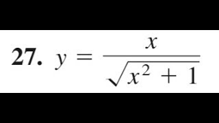 Find The Derivative Of Y X Sqrt X 2 1 Youtube