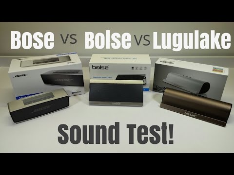 Bose Soundlink Mini vs. Bolse C1 vs. Lugulake Speaker Stand Test - Who's the winner?!?!?