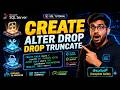 SQL Commands That Can DESTROY Data 💥 (CREATE ALTER DROP TRUNCATE) | SQL in Telugu