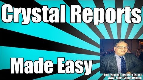 How to create a Crystal Reports Drill down report
