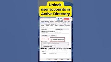 Unlock User Accounts in Active Directory