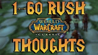 Thoughts on Rushing WoW Classic Content (Dungeon Grind, World First, etc)