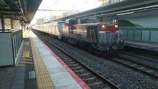 DE10 1561+東京メトロ17000系17187F近車甲種輸送 JR野江通過