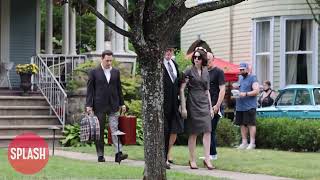 Anne Hathaway And Josh Charles Film An Emotional Scene At The 