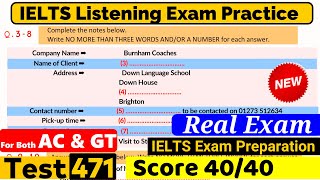 IELTS Listening Practice Test 2024 with Answers [Real Exam - 471 ]