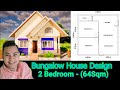 Bungalow house design 8x8m 64sqm by john bogs