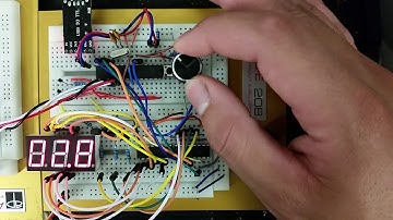 ATMega328P Rotary Encoder with Seven Segment Display