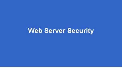 IIS 6   Web Server Security