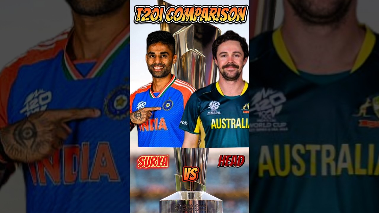 Suryakumar Yadav vs Travis Head T20I Stats Comparison #cricket #t20i #surya #travishead