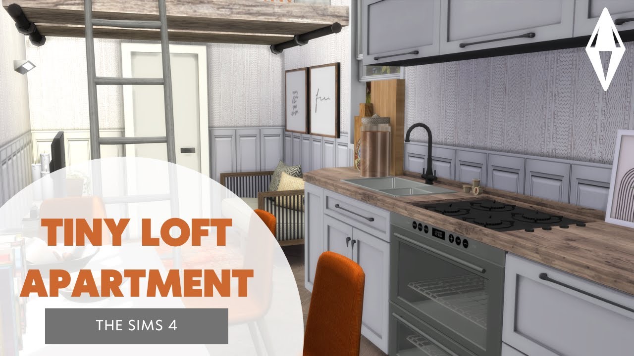 TINY LOFT APARTMENT // THE SIMS 4 SPEED BUILD