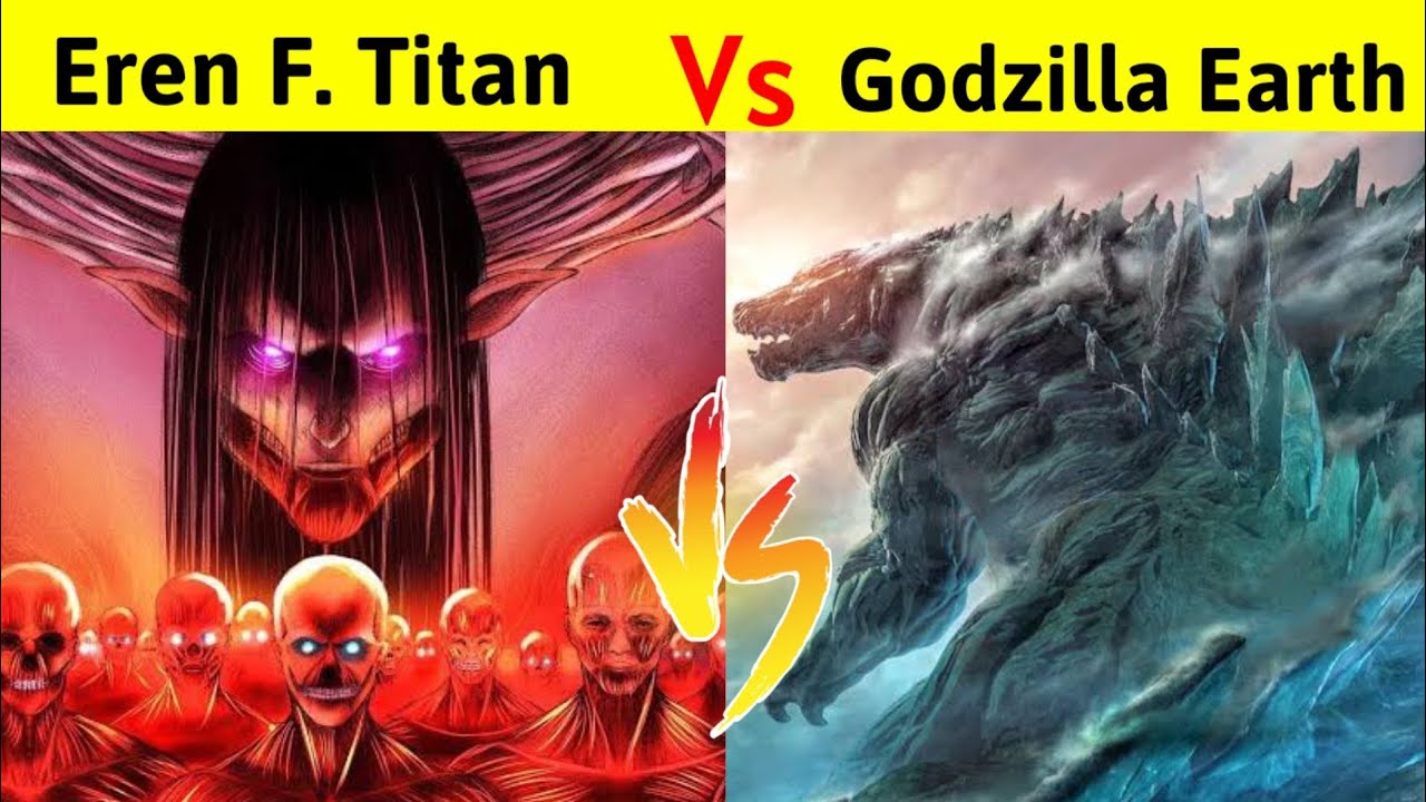 Godzilla Earth size comparisin to Eren Founding Titan and Ymir