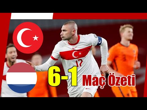 Türkiye 1 - Hollanda 6 Geniş Maç Özeti