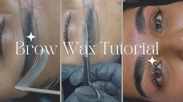 SOFT WAX | BROW WAXING TUTORIAL