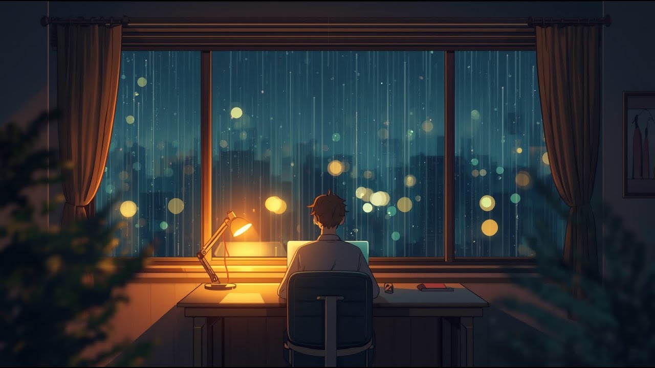 Slow Rain Patterns · Night Lo-Fi for Deep Focus (1 Hour)