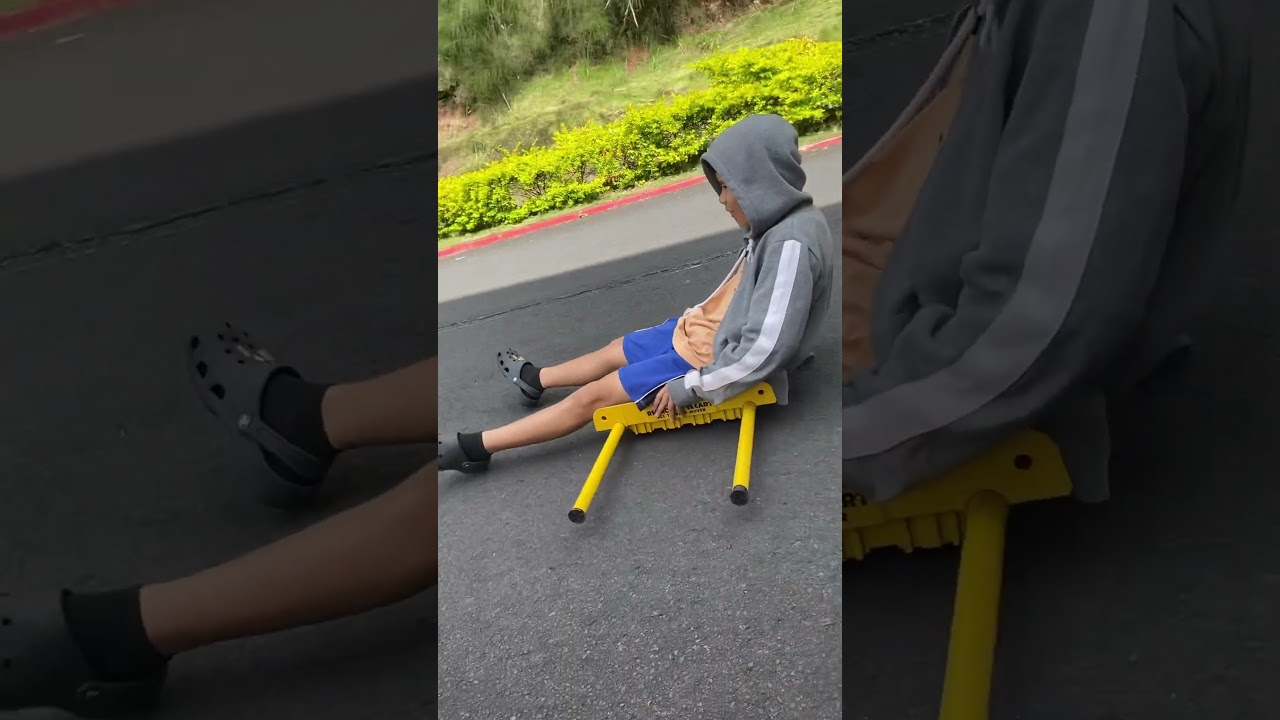 Josiah busy working at our donation pick up