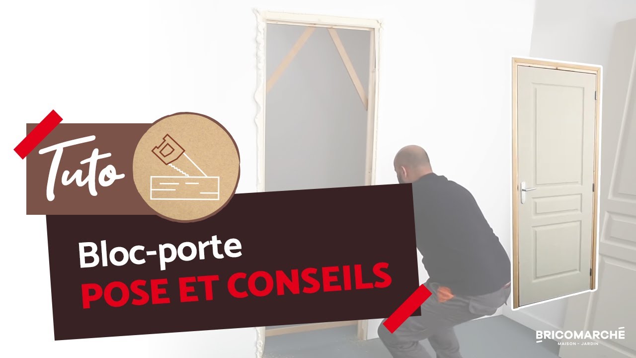 comment poser un bloc porte sur cloison placo