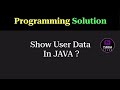 Java Program to Print Name, Age and Hobby | Programming Question | Tukka Learn