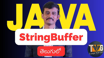 String Buffer in Java explained in telugu by teluguwebguru
