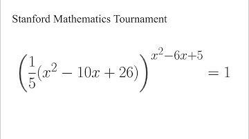 An Easy Exponential Equation | Stanford Mathematics Tournament