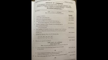 OU DEGREE ( B.Com ) 3rd semester Business Statistics-1 previous year question papers