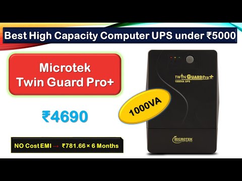 Best Home UPS under 5000 Rupees {हिंदी में} | #Microtek Twin Guard Pro+ UPS for 550W PSU