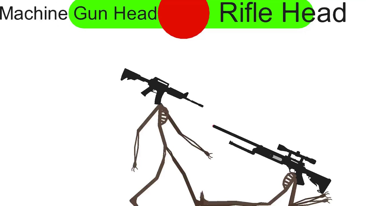 Machine Gun Head vs Rifle Head (The Fanbases stk) (Requested by Jaffy ...