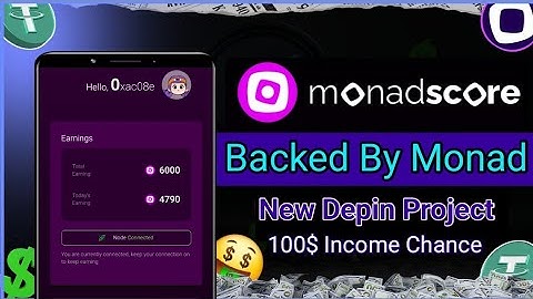 Monadscore Depin | First Depin Project On Monad Ecosystem #monadscore #monadairdrop #monadtestnet