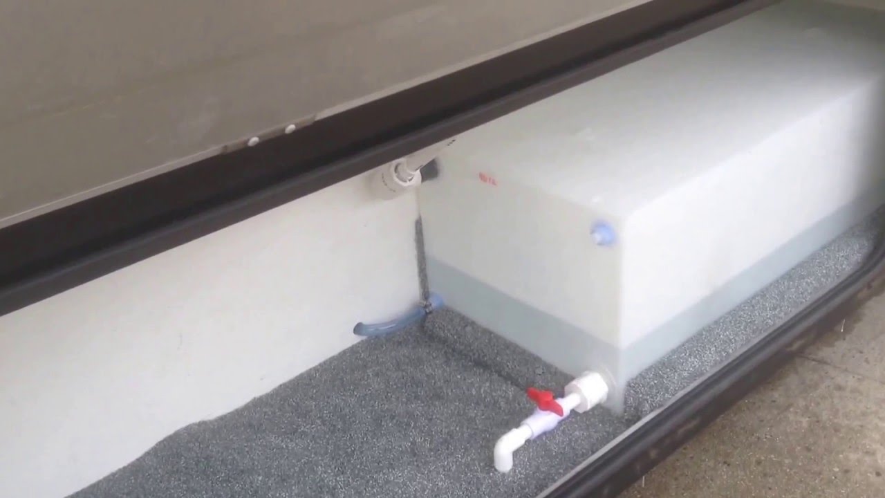 Rv Fresh Water Tank 46 Gallon Auxiliary Youtube