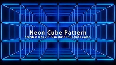 Neon Cube Pattern | Motion Graphics - Videohive template
