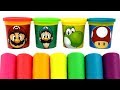 Play-Doh and Super Mario Surprise Toys: Learn Colors with Mario, Luigi, Toad, and Yoshi (スーパーマリオ)