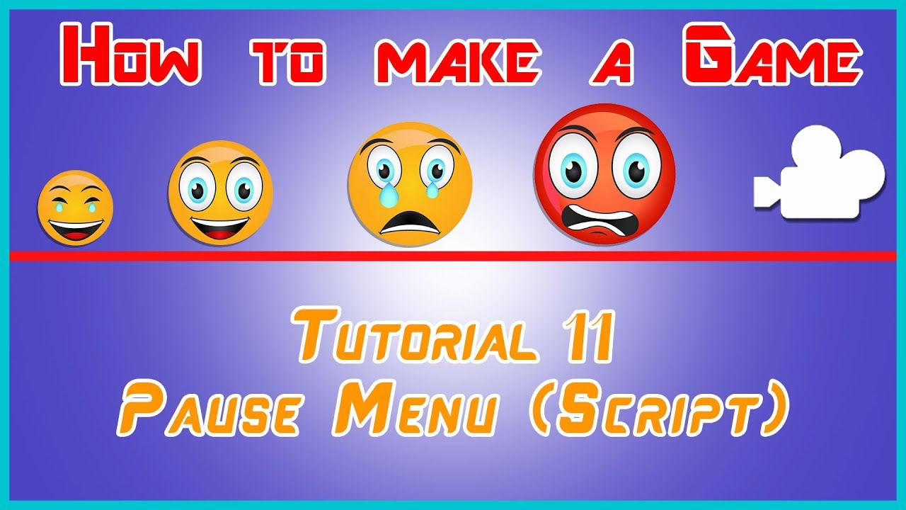 How To Make a Game || T:11 Pause Menu Script || Urdu / Hindi - YouTube