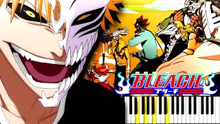 Bleach - Turn The Tables (Hollow Ichigo Vs Vizards) | Piano Tutorial