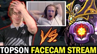 TOPSON STREAM with FACECAM - vs Master Tier Invoker Stormstormer Dota 2