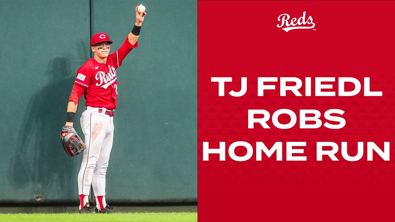 TJ Friedl's STELLAR catch to rob a HOME RUN