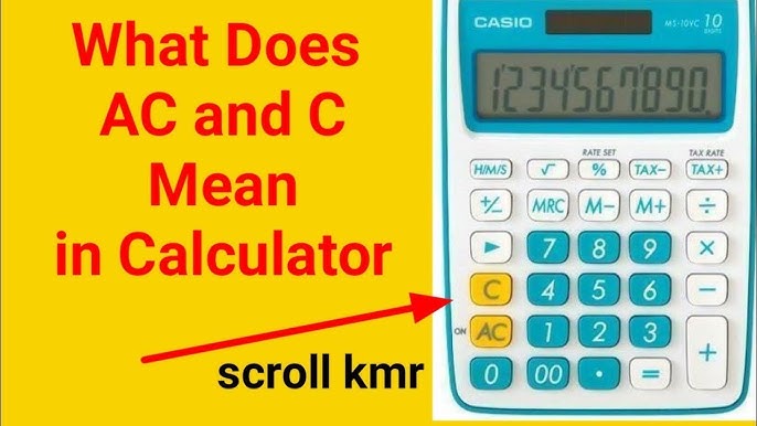 The AC Button. Using The AC Key To Delete Calculations On A Casio fx 85GTX Calculator - YouTube