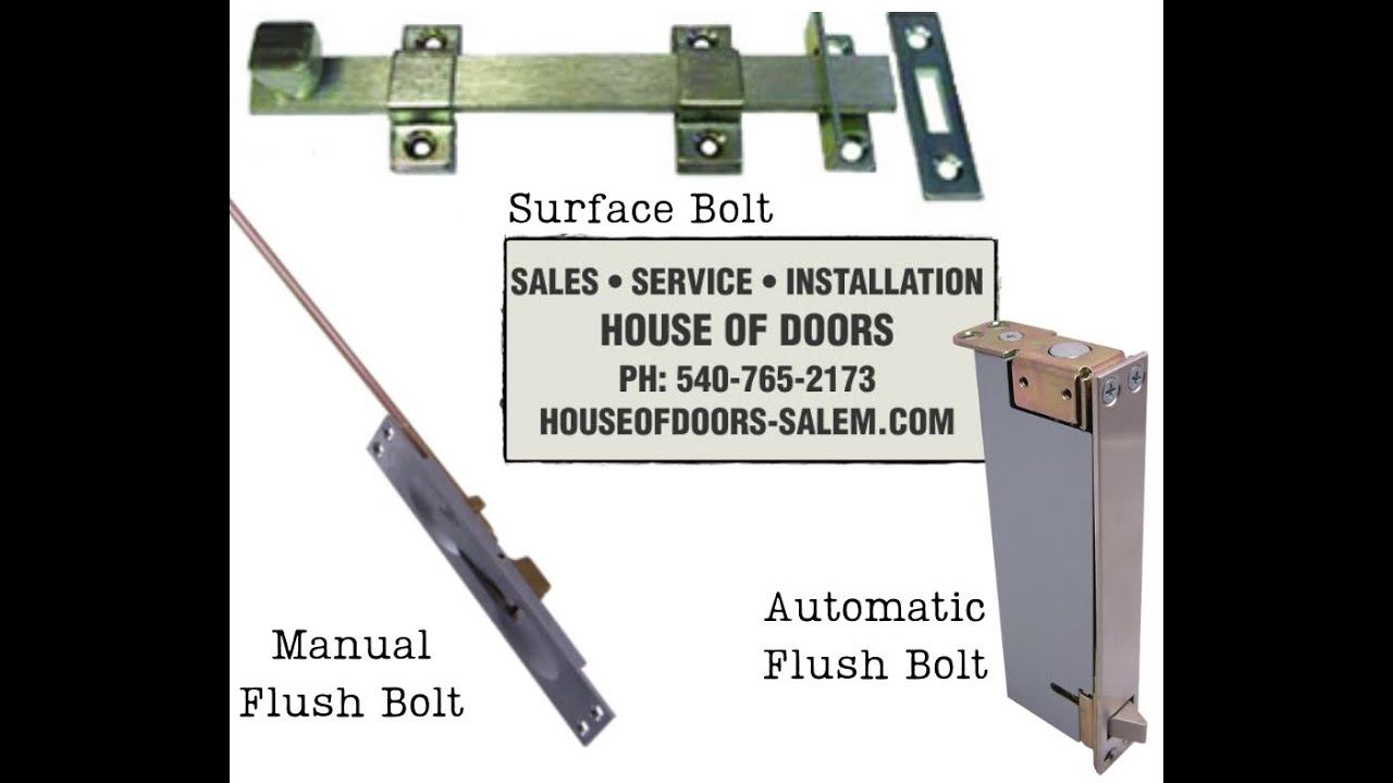 Door bolts are in stock at House of Doors Roanoke, VA YouTube