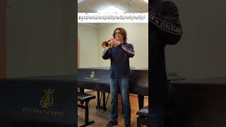 М.Шлоссберг - упражнение №1, 2 часть #music #trumpet #музыка#ильясневретдинов#труба#ilyasnevretdinov
