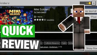 Minecraft Marketplace Mini Soldiers Review screenshot 5