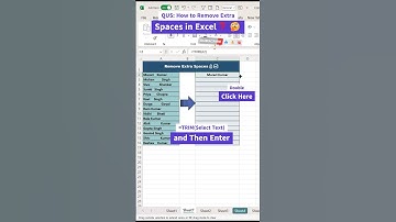 remove space from excel cell #excelformula #office #dataanalytics #excel #learning #spreadsheet