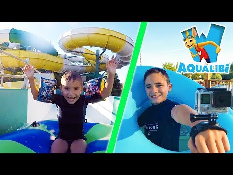 VLOG - Avec la GoPro dans les Grands Toboggans - Parc Aquatique AQUALIBI ?